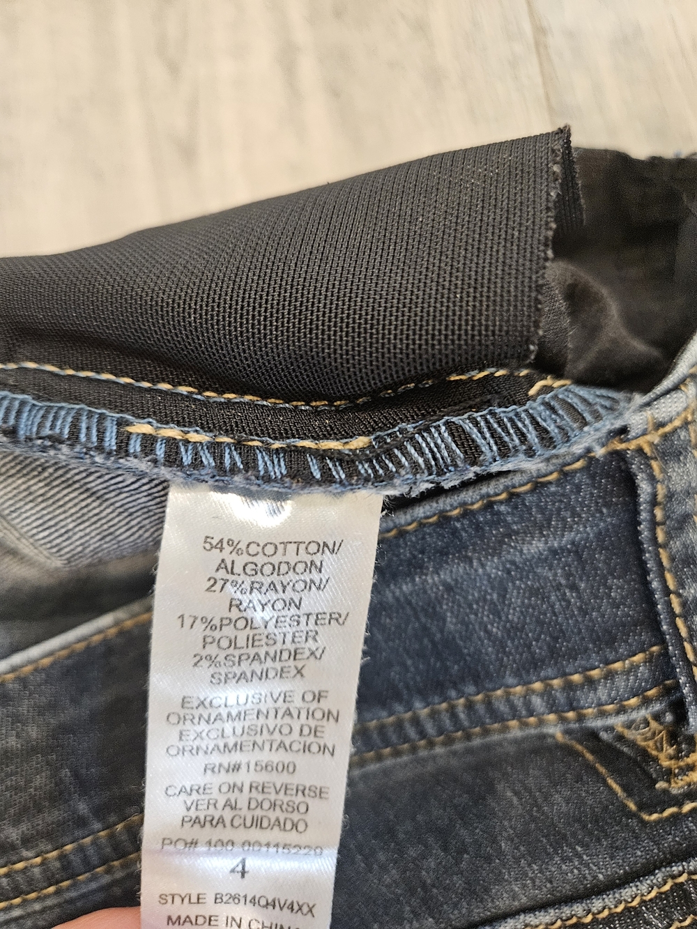 Democracy Dark Blue Flare Cotton Blend Jeans Sz. 4 - Picture 4 of 10